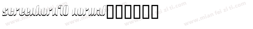 screenhorn10 Normal字体转换